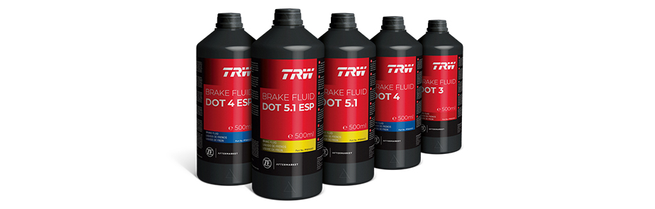 Liquides de frein TRW Aftermarket : DOT 3, 4 et 5.1